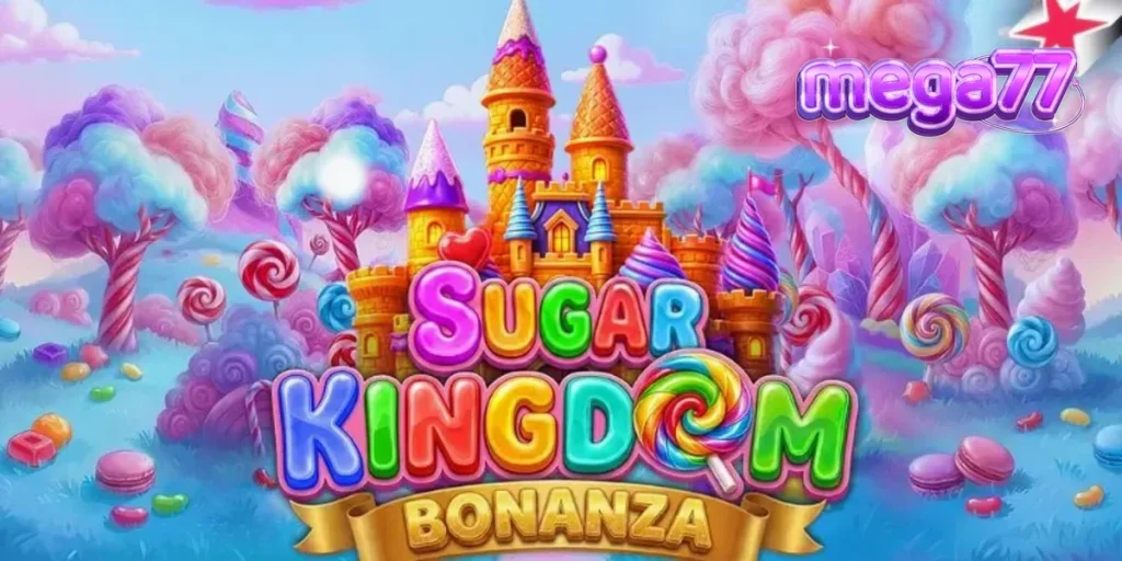 Tampilan visual permainan slot Sugar Kingdom Bonanza dengan tema permen yang ceria.